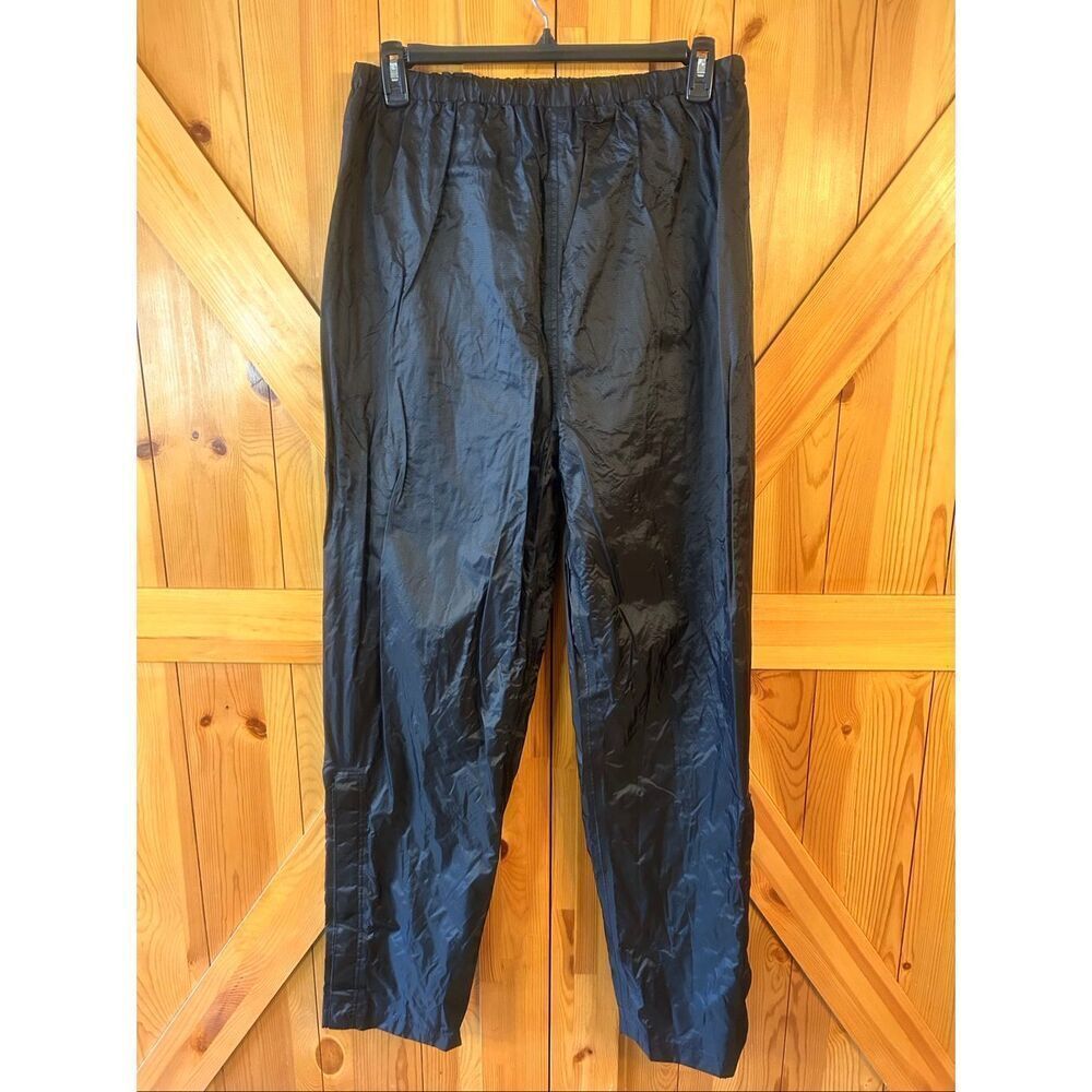 Stearns Men’s Dry Wear Pants Black Rain Mesh Lined Waterproof Size Large (5650)
